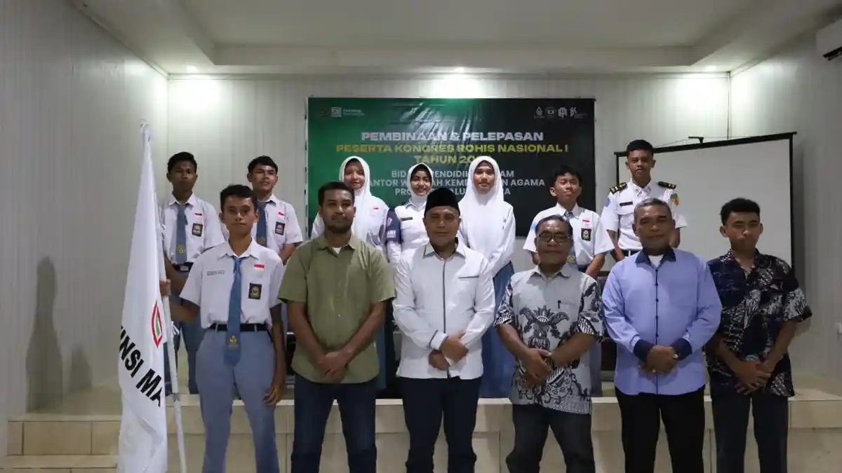 Kemenag Maluku Utara Lepas Kontingen ke Kongres Rohis Nasional I di Jakarta