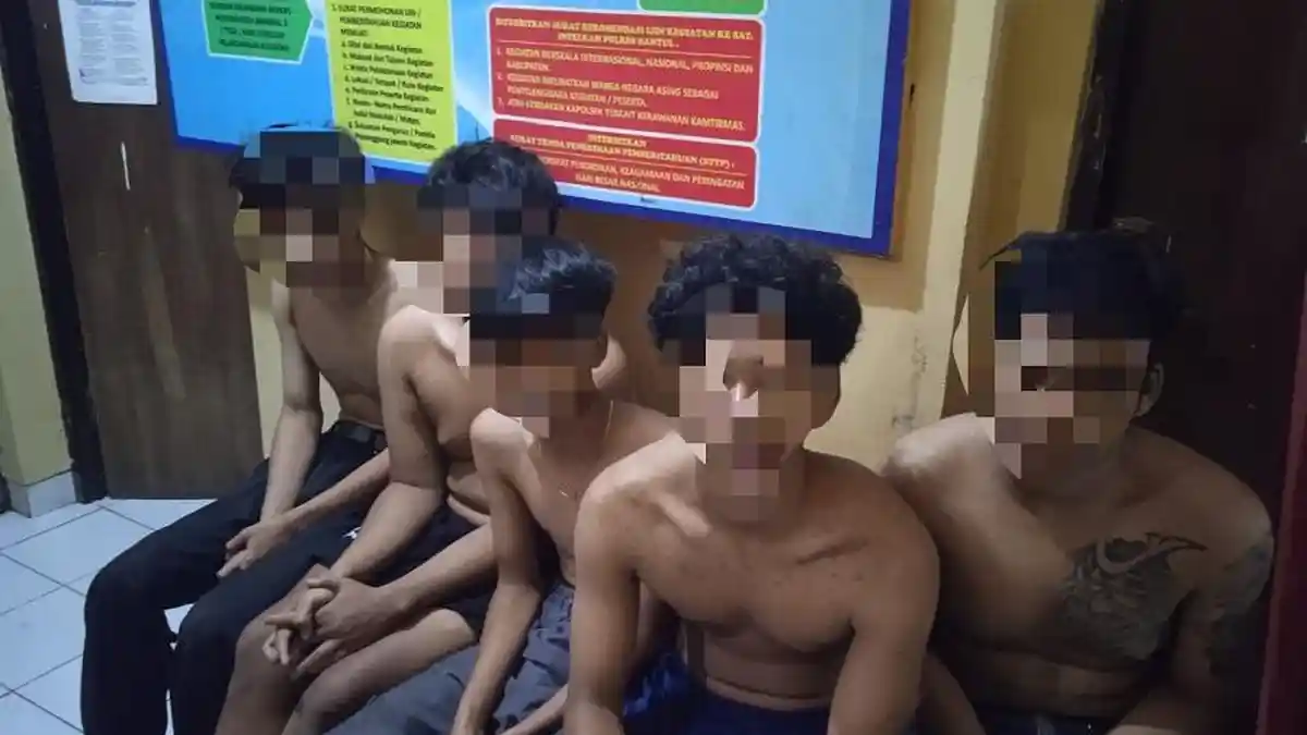 Delapan Muda-Mudi Diamankan Polisi di Imogiri, Ditemukan Pil Sapi dan Clurit
