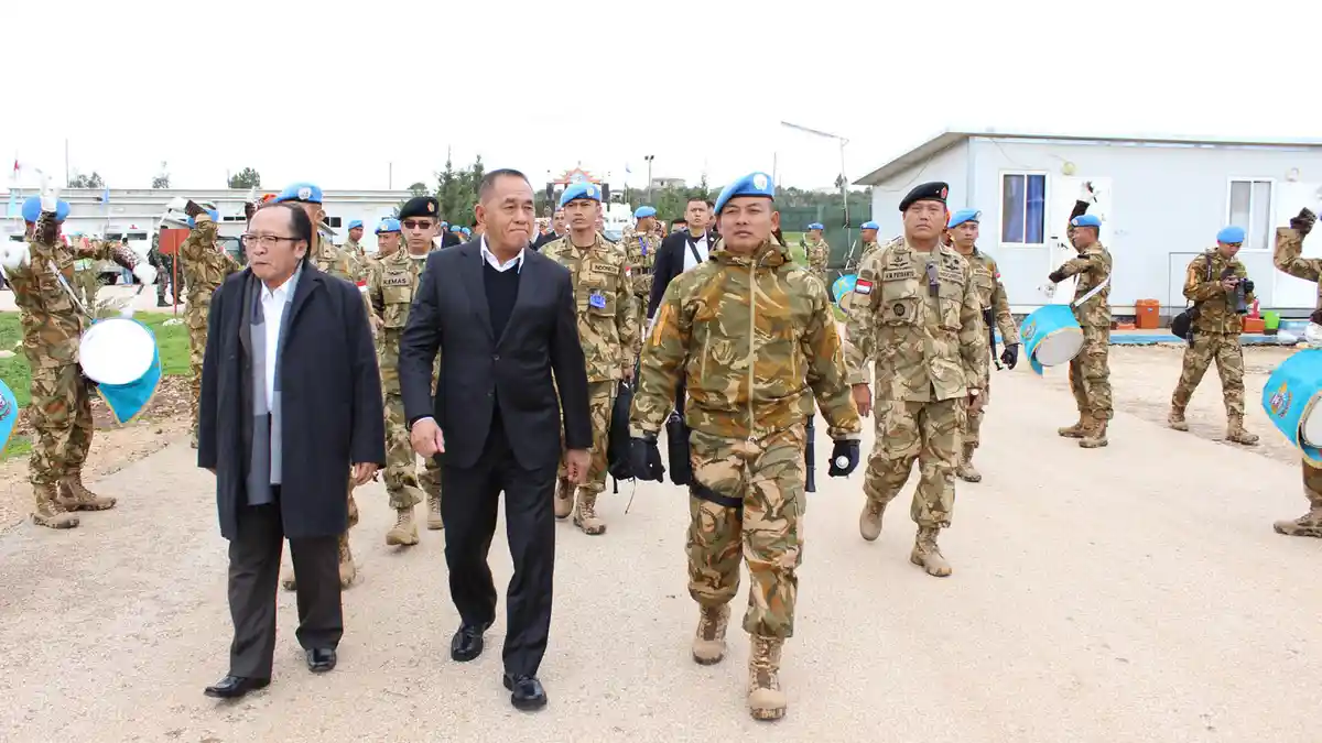 Menhan RI kunjungi Prajurit TNI Konga XXIII-J/Unifil di Lebanon