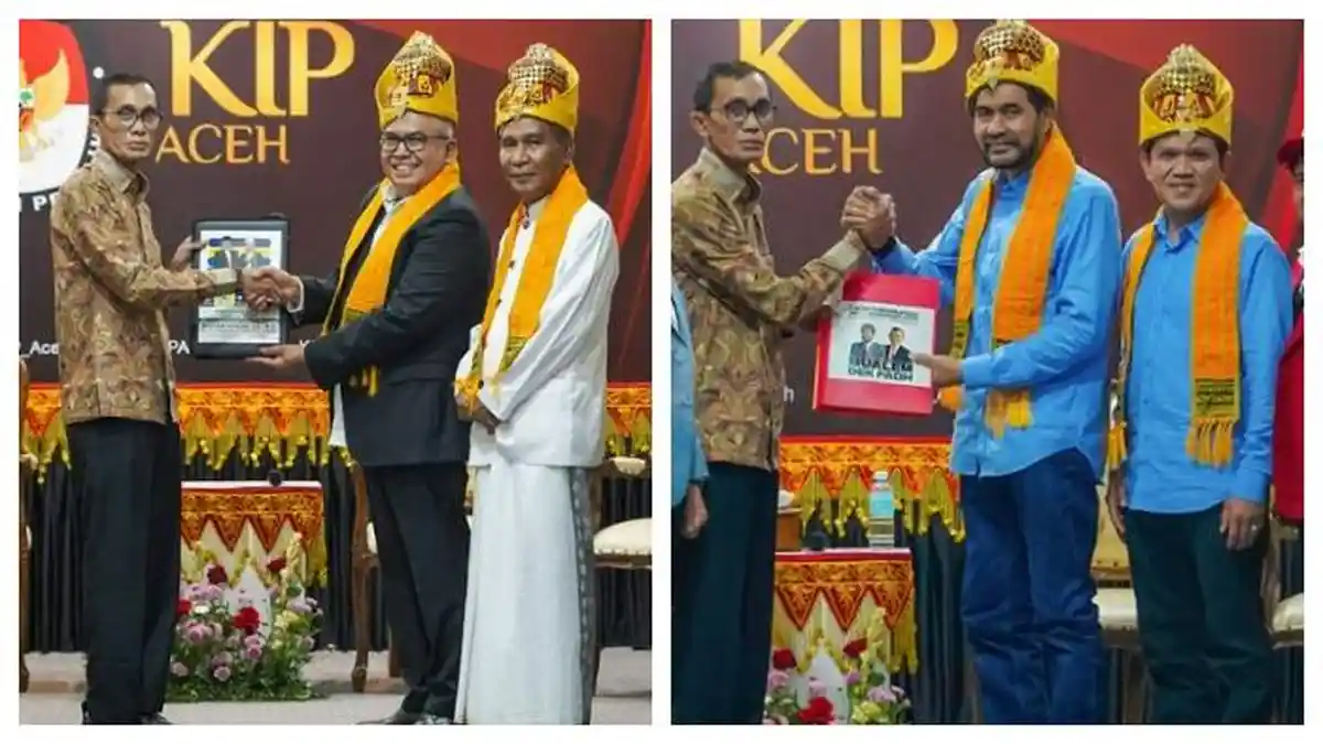 Daftar Cagub-Cawagub di Pilkada Aceh 2024 dan Parpol Pengusungnya