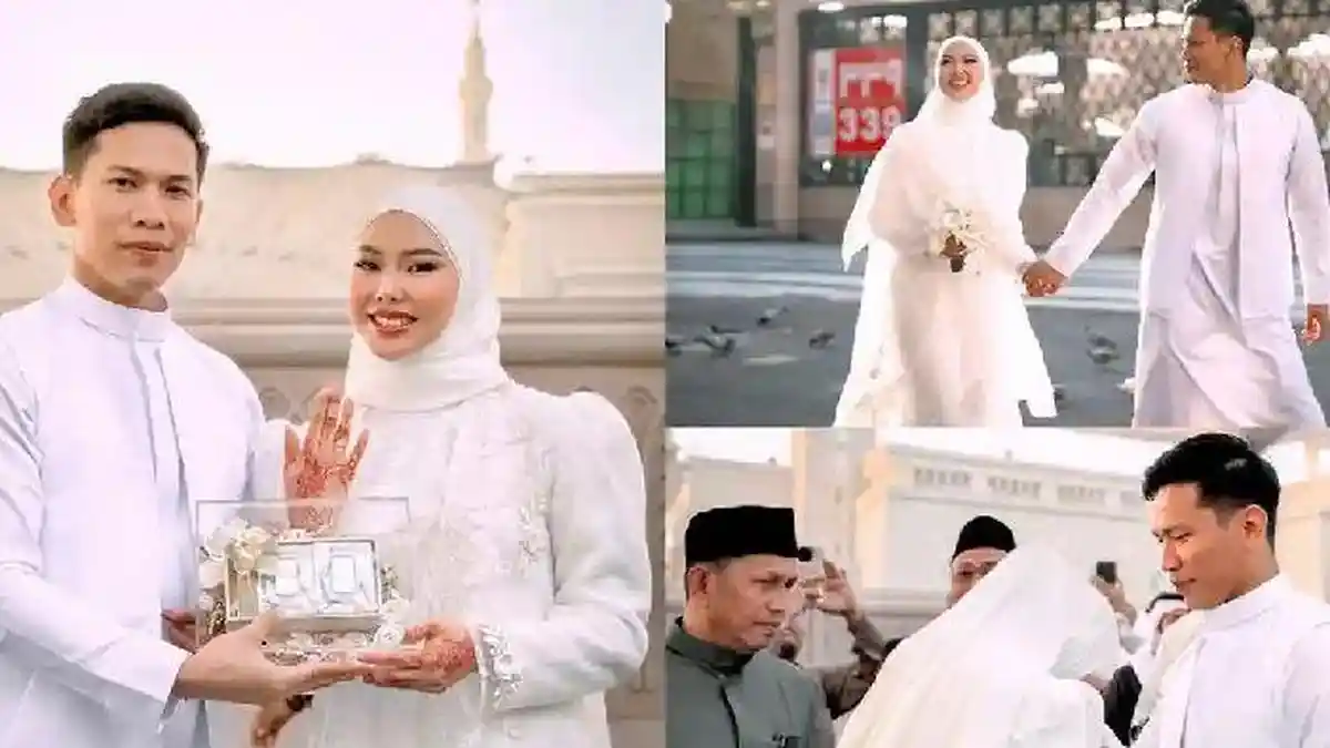 Dara Arafah Resmi Menikah dengan Rehan Mubarak di Madinah