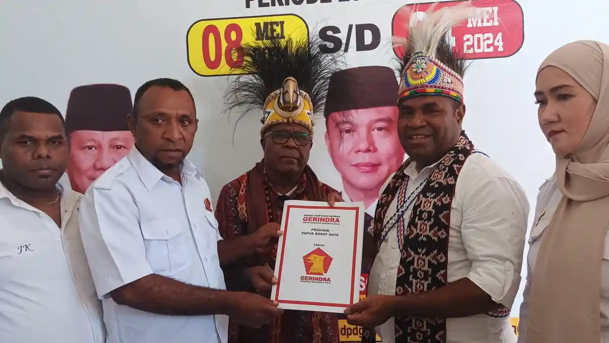 Marthen Howay Optimistis Kantongi Restu Gerindra Maju Cabup Maybrat Usai Kembalikan Berkas