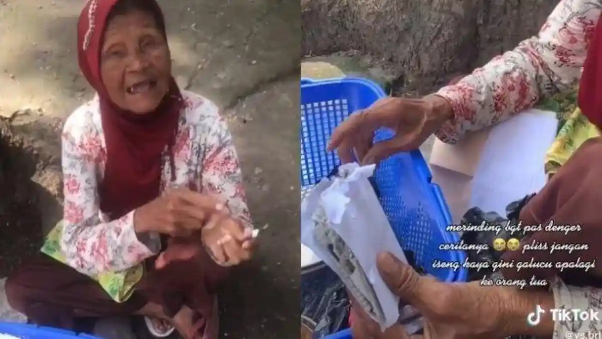 Kisah Pilu Menimpa Mbah Sariyo Yang Berjualan Piring, Dibayar Dengan Amplop Berisi Koran