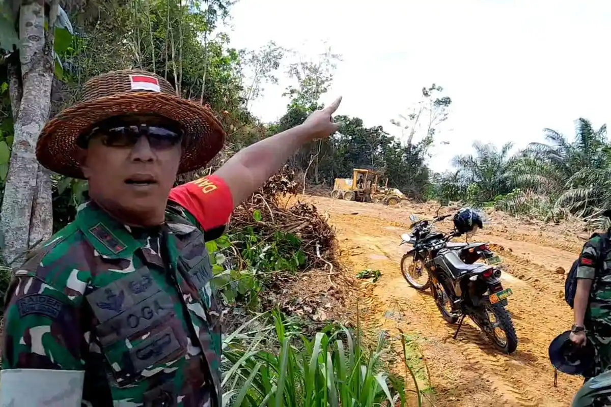 Jalan TMMD Desa Suka Maju Tingkatkan Perekonomian UMKM Warga Hingga Urai Kemacetan Jalan Tol Baleno