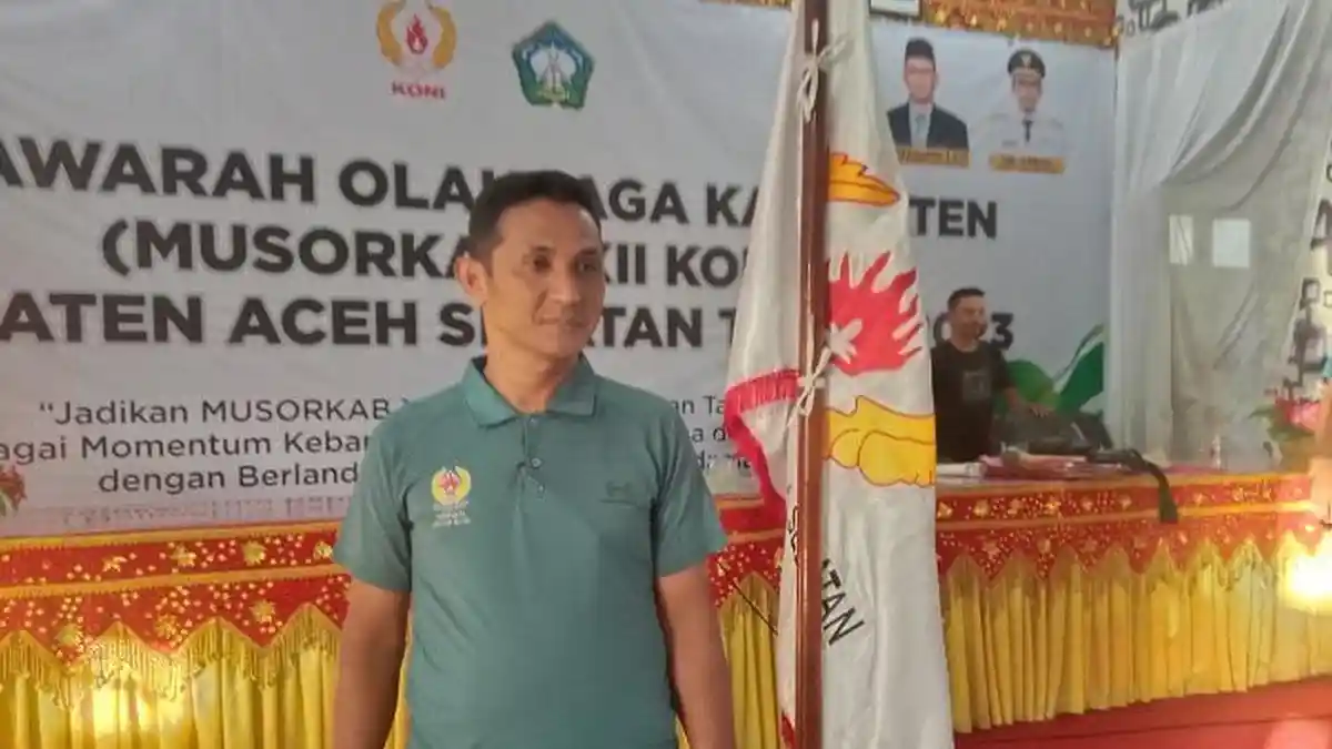 Zaitun MHD Pimpin KONI Aceh Selatan Periode 2023 - 2027