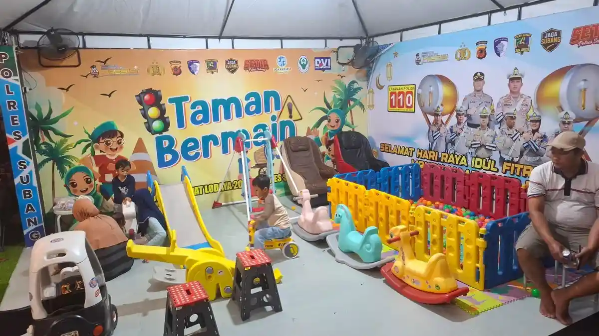 Taman Bermain Anak di Rest Area Tol Trans Jawa Jadi Oase Kecil bagi Keluarga Pemudik