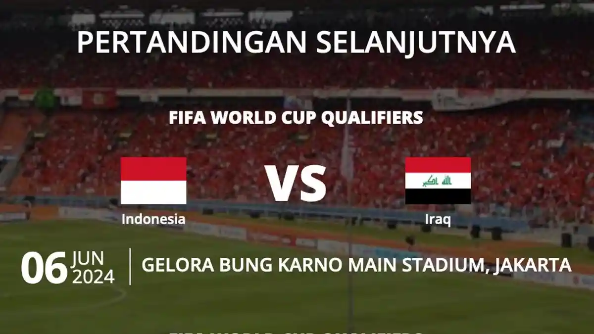 INFO NONTON channel TV RCTI: Indonesia vs Irak Babak l via Live Streaming RCTI Plus