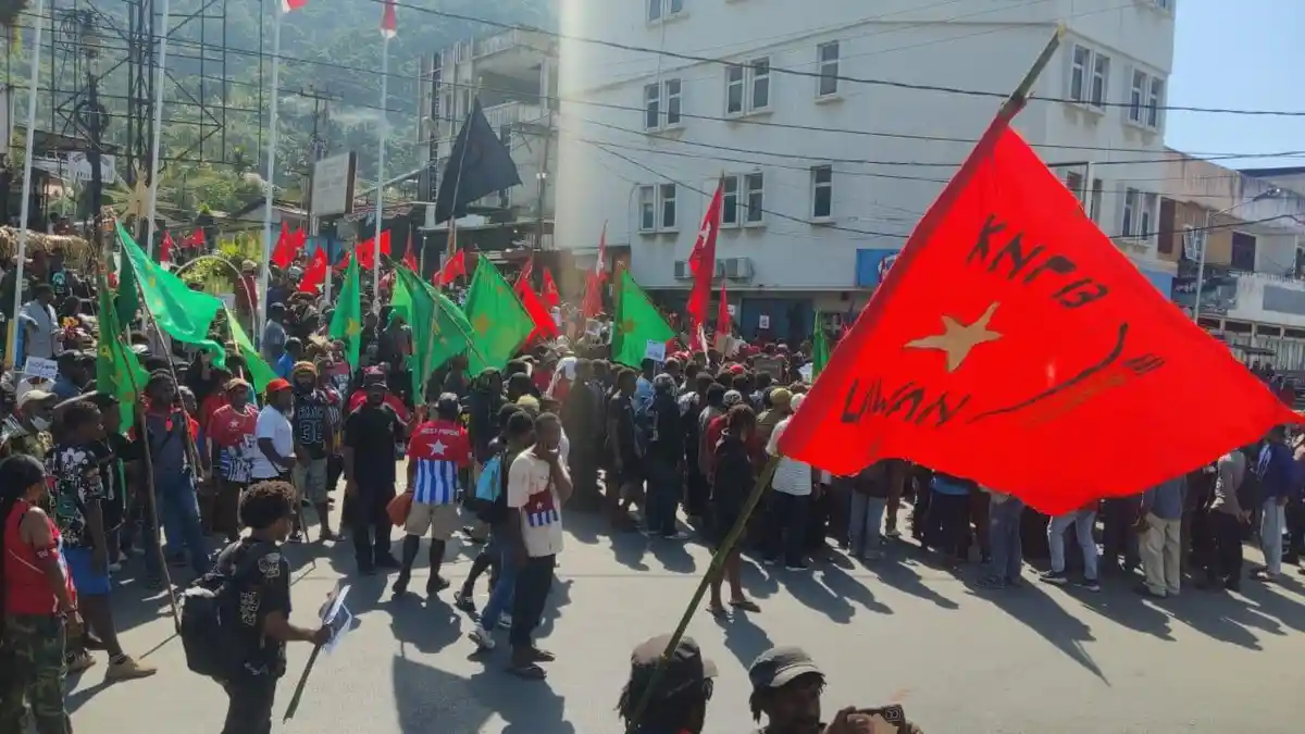 Hari HAM Sedunia: KNPB Angkat 64 Tahun Luka Papua dalam Aksi Massa di Jayapura