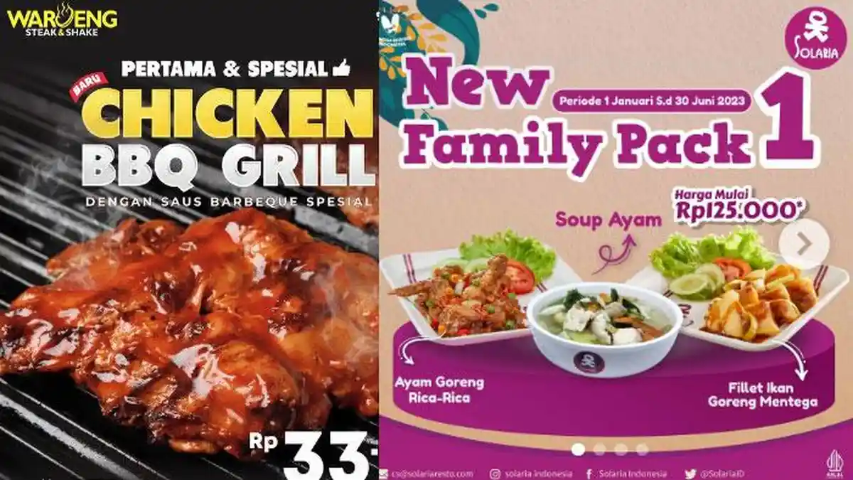 Promo Restoran Cepat Saji Hari Ini 24 Mei 2023, Lengkap Waroeng Steak, McDonald, Solaria dan Chatime