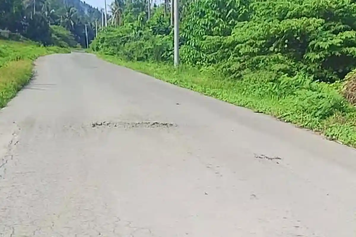 Ditambal Seadanya, Jalan di Dua Dusun Desa Ako Pasangkayu Dipenuhi Lubang Ancam Keselamatan