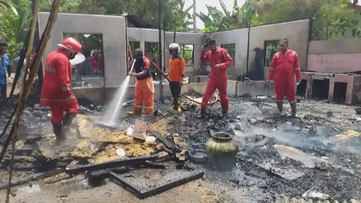 Satu Rumah di Jangka Ludes Terbakar, Begini Kejadiannya