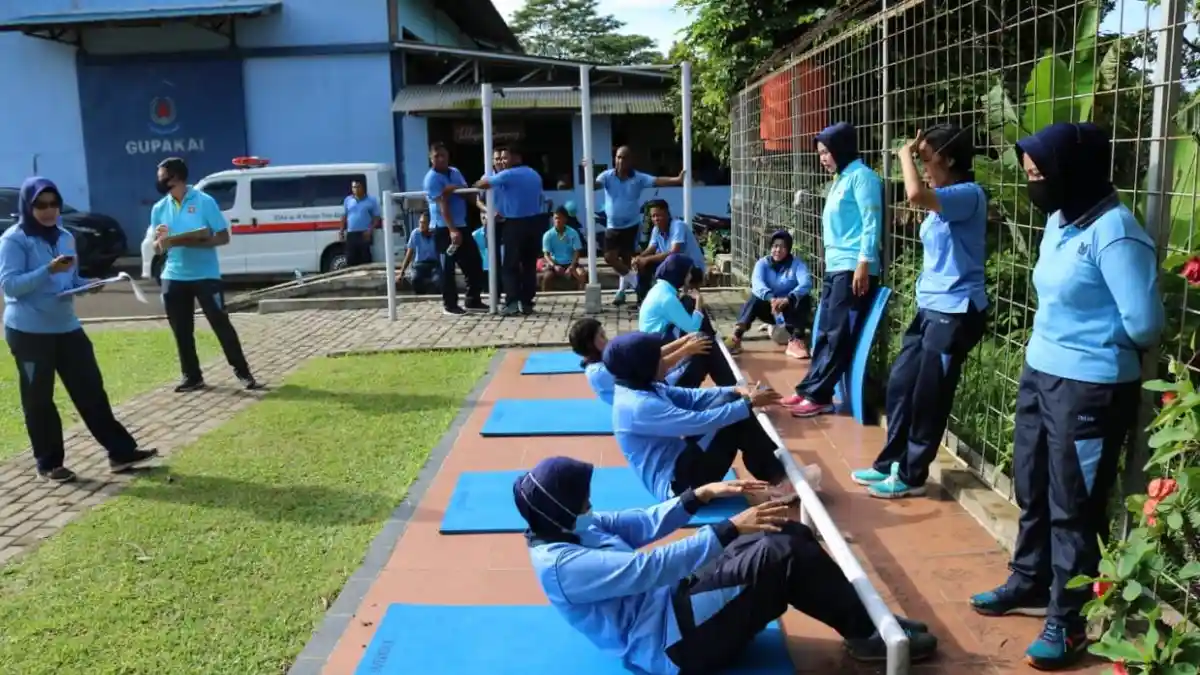 Cegah Penularan Covid-19, Wingdikum Lakukan Tes Kesegaran Jasmani dengan Protokol Kesehatan