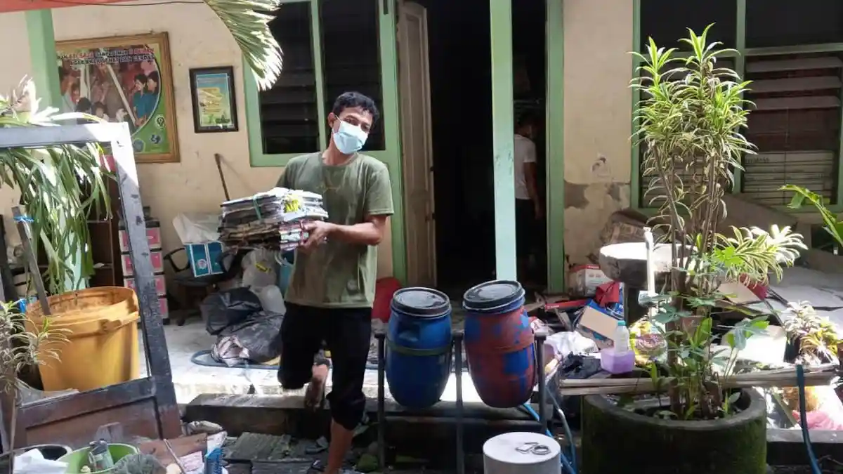 Gudang Berkas Dinas Kesehatan Tulungagung Terbakar, Api dari Kotak PABX