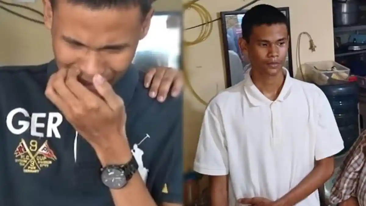 Tangis Haru dan Sujud Syukur Satrio Casis Bintara yang Dibegal usai Diterima Jadi Anggota Polisi