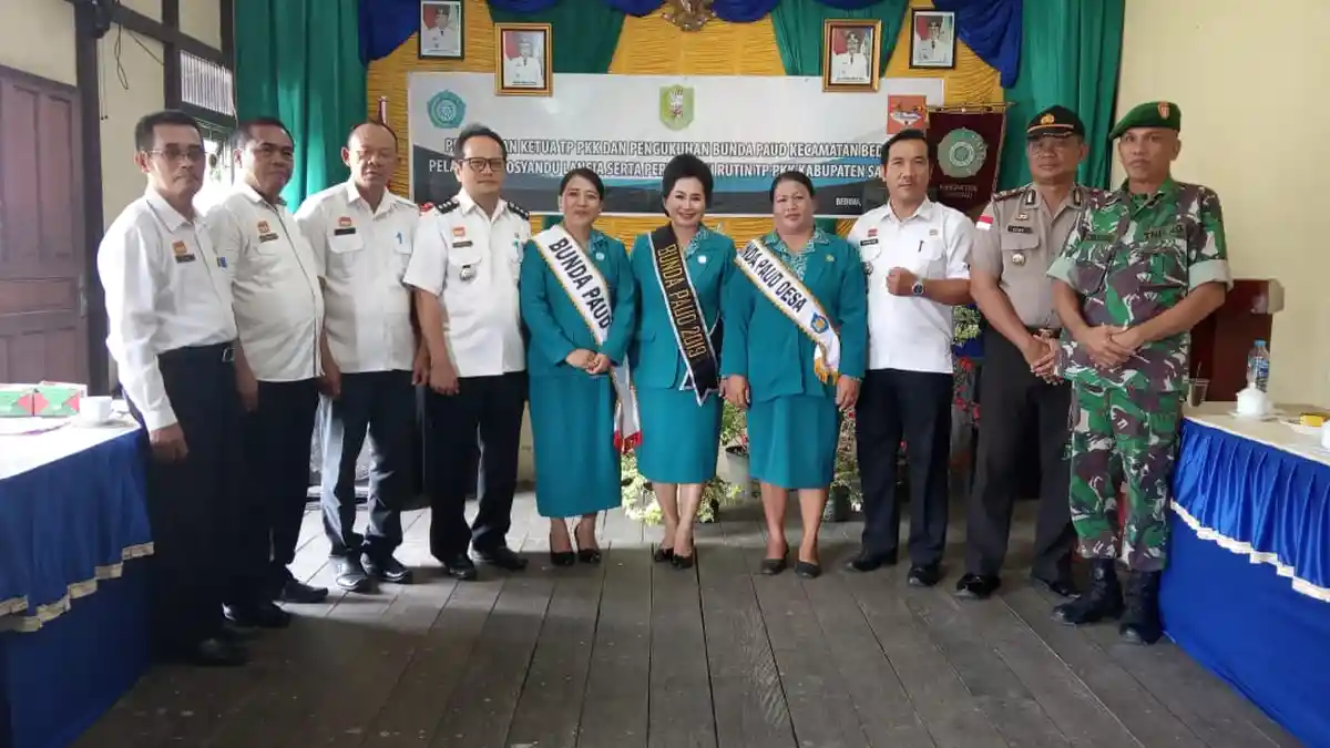 Bunda PAUD Kecamatan Beduai dan Desa Sungai Ilai Dikukuhkan
