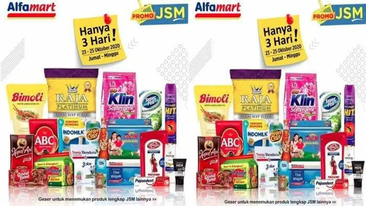 Hari Terakhir Promo JSM Alfamart 6-8 November 2020, Banjir Diskon dari Beras hingga Aneka Camilan