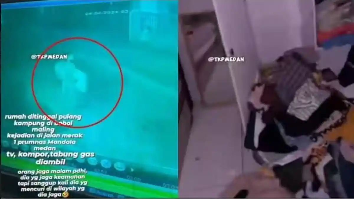 Viral Rumah di Medan Mandala Dibobol Maling saat Ditinggal Mudik, Ternyata Pelaku Petugas Jaga Malam