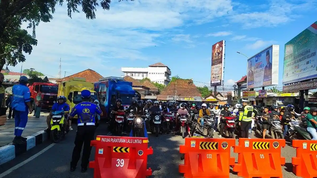Jadwal Pembukaan Jalan Berbeda, Uji Coba CFD Palembang Hari Ini Sempat Diwarnai Kemacetan