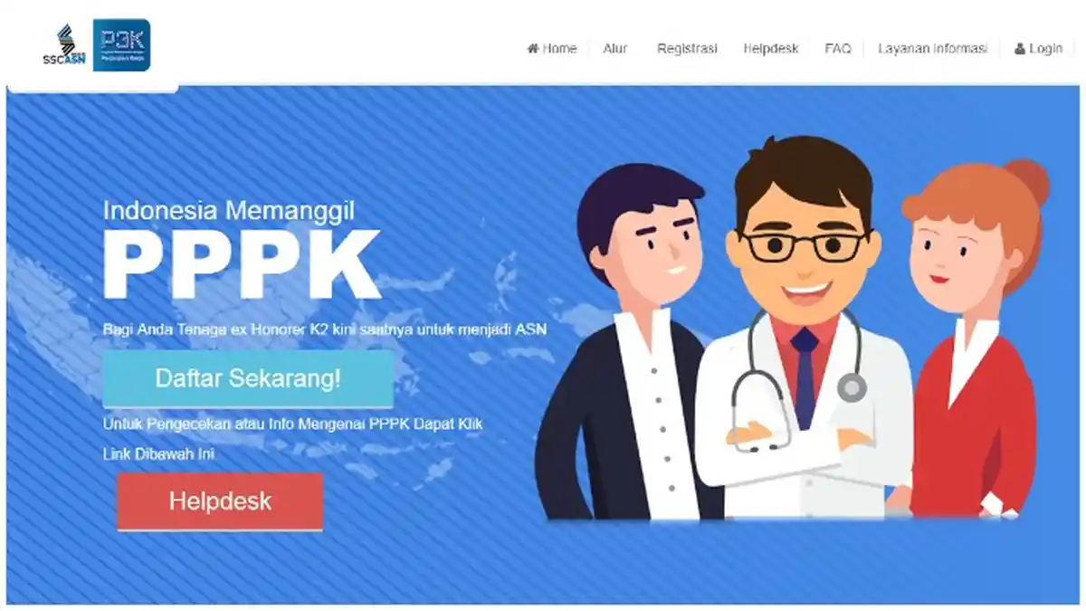 Simak Persyaratan dan Link Pendaftaran P3K di Ssp3k.bkn.go.id, Dibuka Hingga 16 Februari 2019