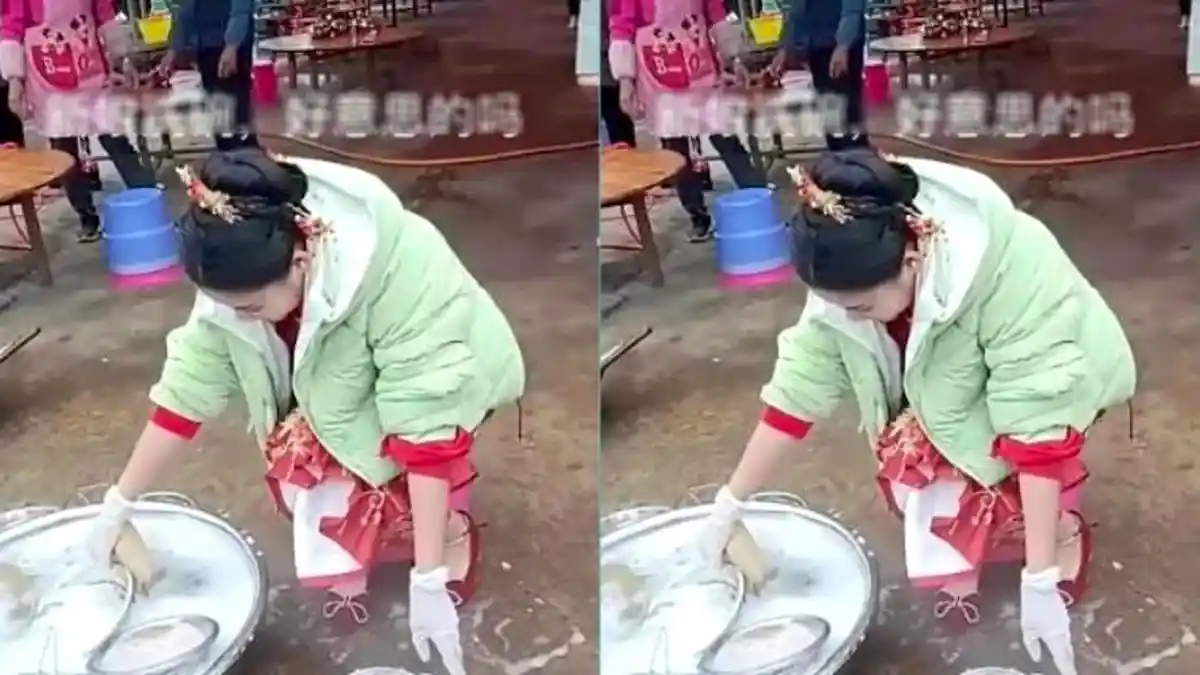 Pengantin Wanita Cuci Semua Piring Kotor setelah Pesta, Sang Mertua Sebut karena Sudah Diberi Mahar