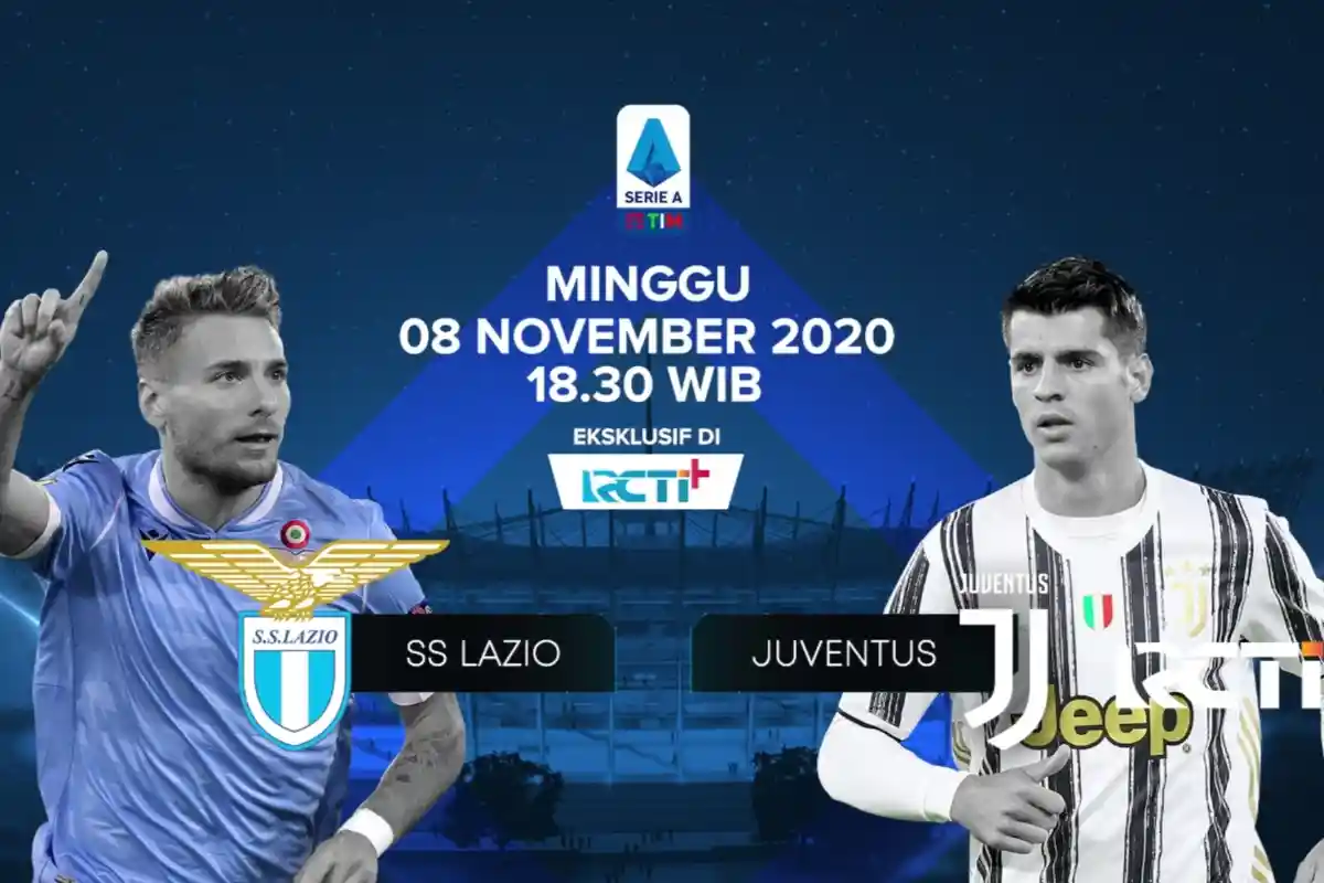Siaran Langsung Liga Italia, BIG Match Lazio vs Juventus, Link Live Streaming RCTI Plus, Gratis!