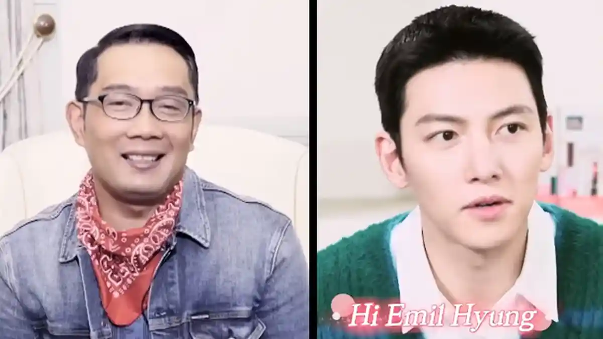 Momen Ridwan Kamil Ajari Ji Chang Wook Bahasa Indonesia dan Sunda, Heboh Disapa Emil Hyung