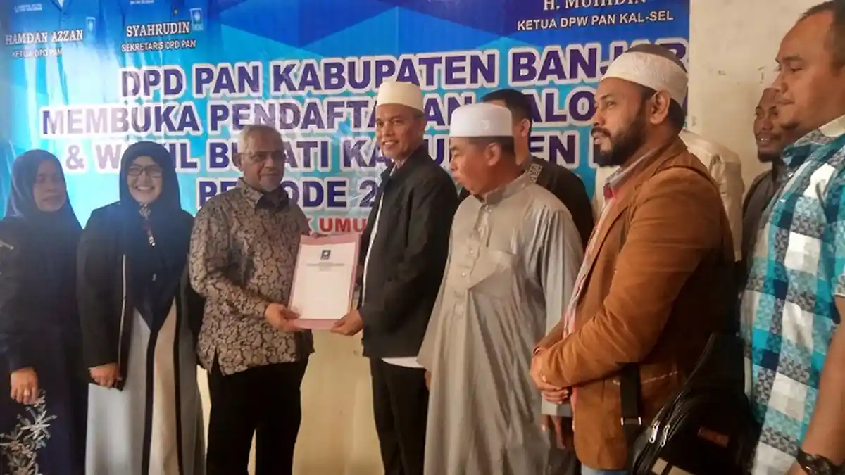 Maju Cabup Banjar, Sekda Banjarbaru Said Abdullah Al Kaff  Lamar PAN Banjar