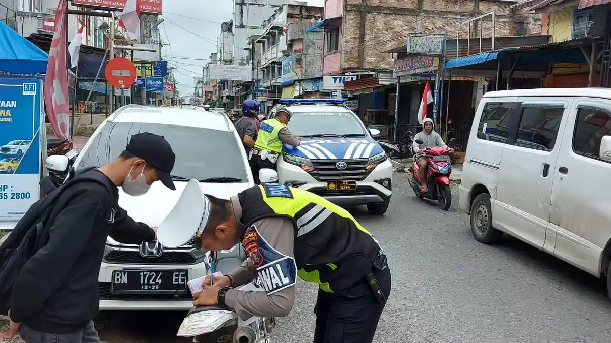 Ops Zebra Toba 2023, Satlantas Polres Asahan Tilang Pengendara di Tiga Lokasi