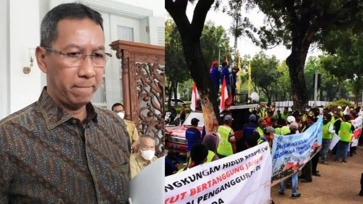 Imbas Kebijakan Anies Baswedan, Heru Budi Hartono Didemo Pekerja Pelabuhan KCN di Balai Kota