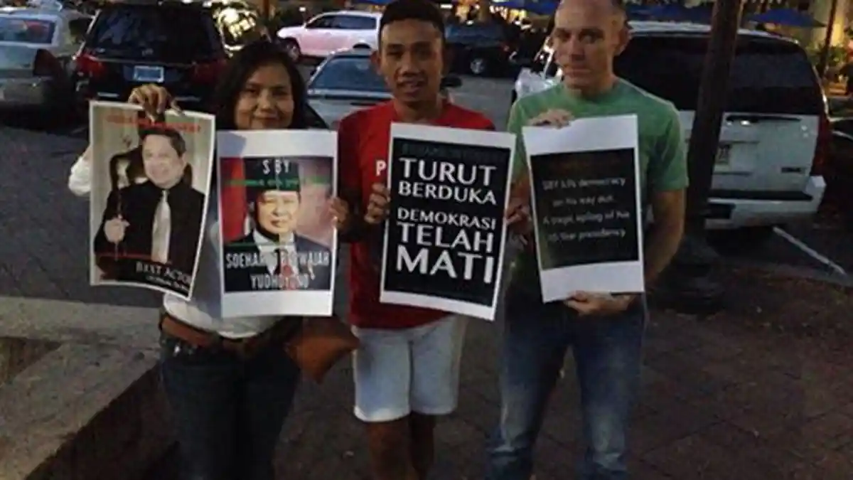 Di AS SBY Didemo Warga Indonesia Lebih dari Sekali