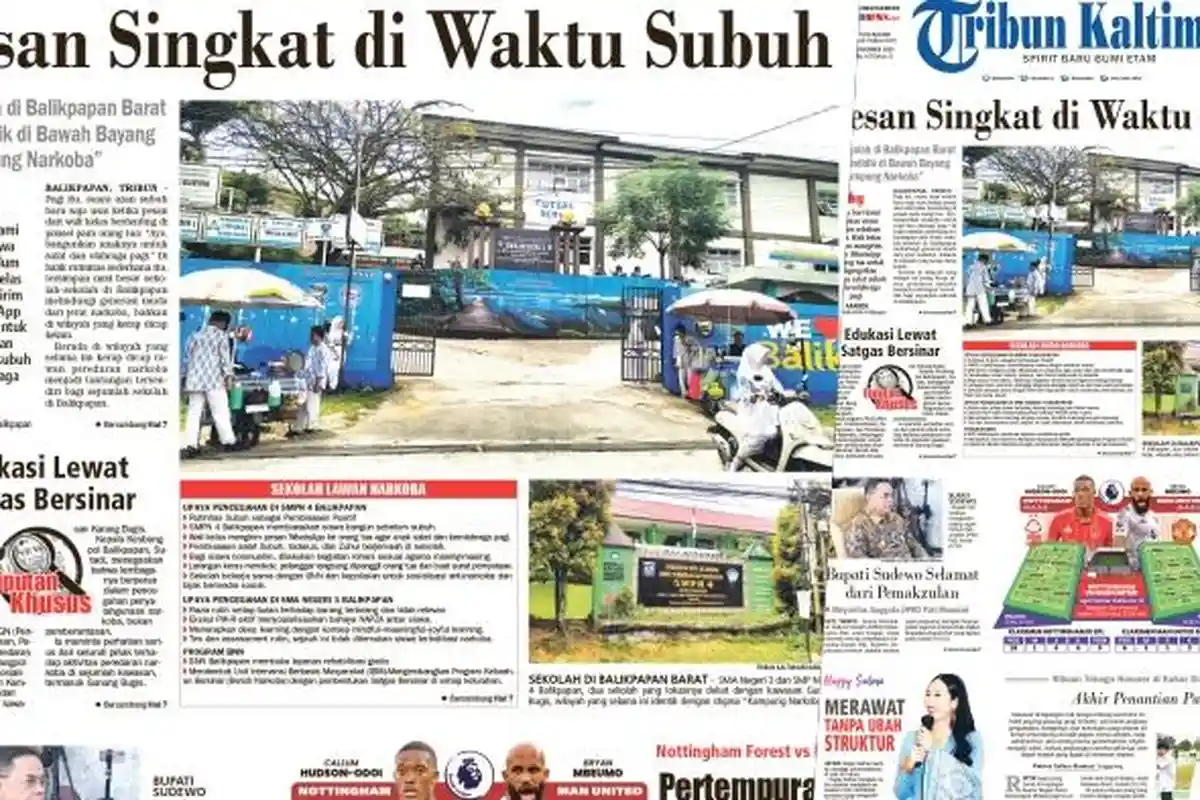 Sekolah di Balikpapan Mendidik di Bawah Bayang Kampung Narkoba, Edarkan Pesan Singkat di Waktu Subuh