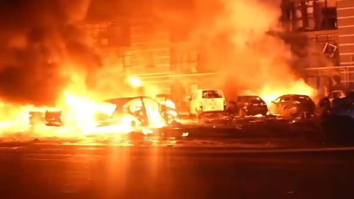 Rudal Rusia Mendadak Bombardir Ukraina Pagi Buta, Melesat dan Sulit Dideteksi, Kyiv Terbakar Hebat