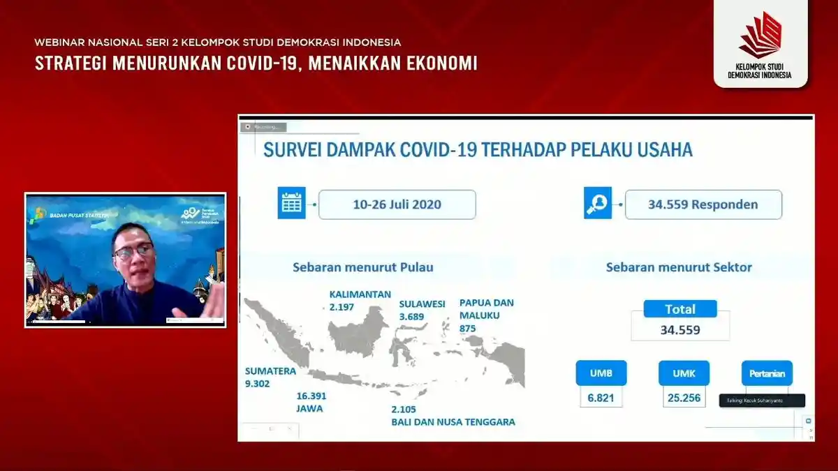 Ini Solusi Kepala BPS Selamatkan UMK dan UMB di Tengah Pandemi