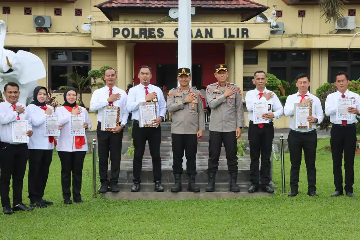 Satresnarkoba Polres Ogan Ilir Dapat Penghargaan, Bongkar Kasus 8.579 Butir Ekstasi & 874 gram Sabu
