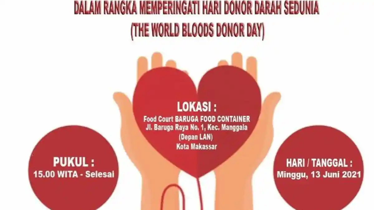 PMI Kecamatan Manggala Akan Menggelar Donor Darah dan Pemeriksaan Kesehatan Gratis Tanggal 13 Juni