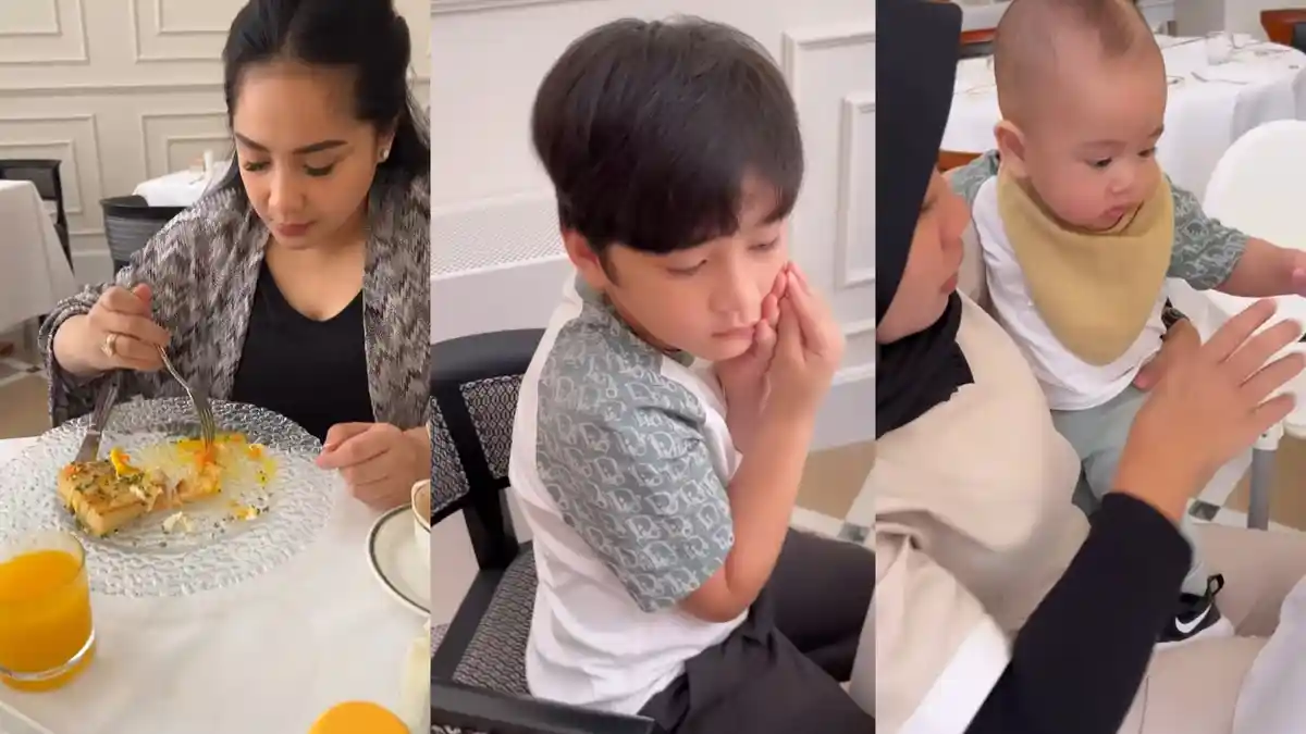 Diajak Sarapan di Resto Mewah Kota Lecce, Rafathar Kepergok Meringis Kesakitan, Raffi Heran: Kenapa?