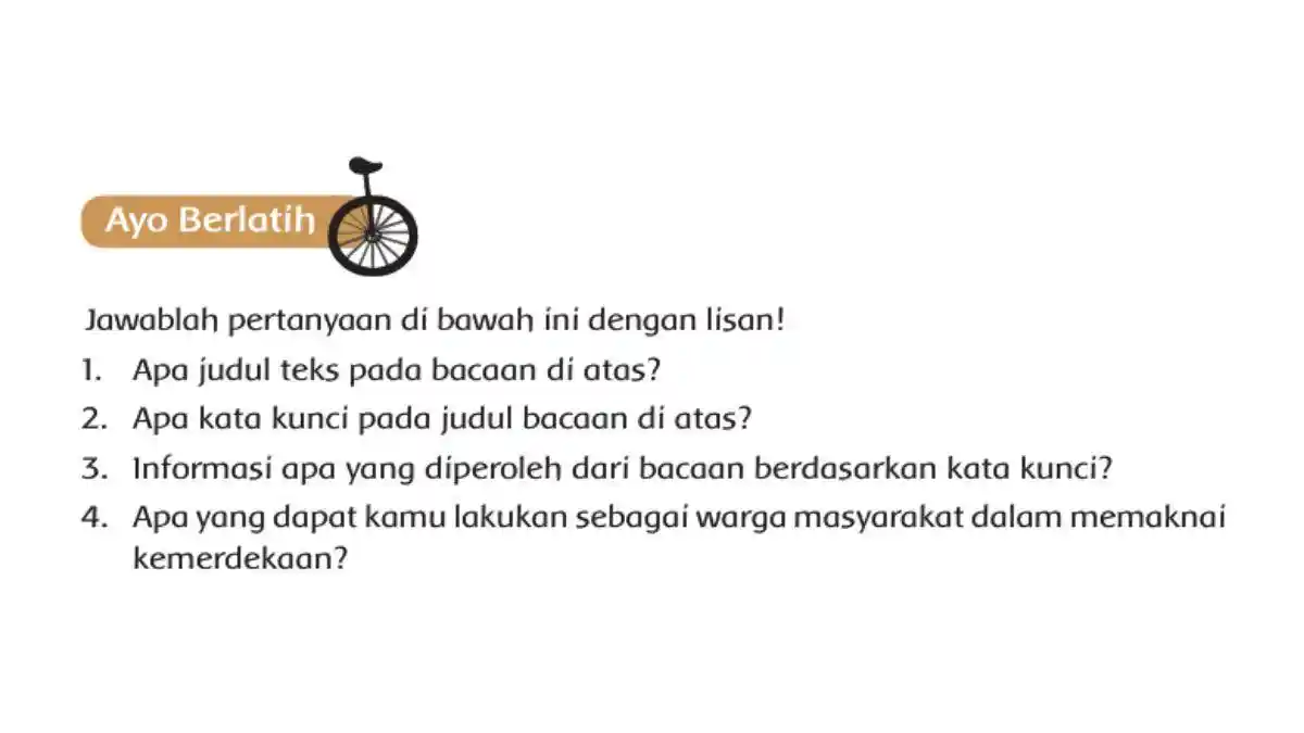 Kunci Jawaban Tema 6 Kelas 6 Halaman 5 Kurikulum 2013, Apa Judul Teks Pada Bacaan di Atas?