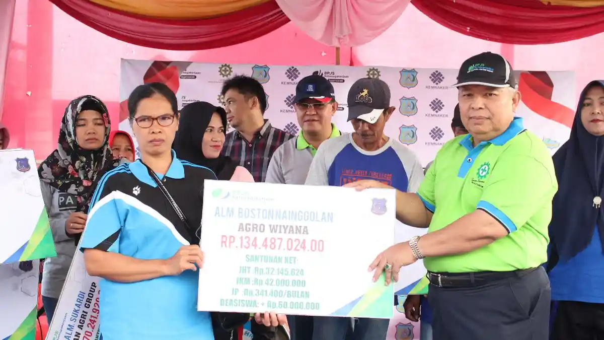 Ahli Waris Pekerja di Tanjab Barat Dapat Santunan dari BPJS