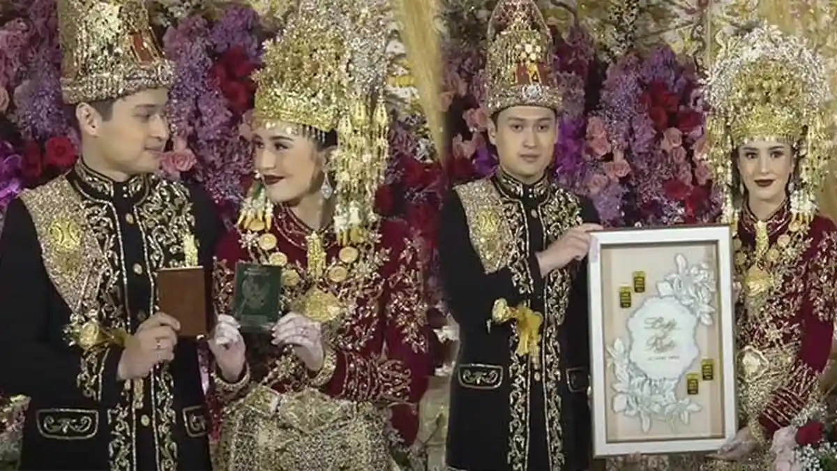Fakta Menarik Pernikahan Beby Tsabina dan Rizki Natakusumah, Maskawin 121 Mayam Emas