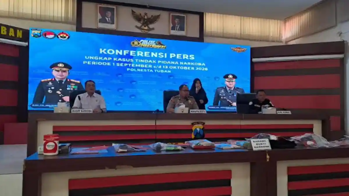 Polisi Tuban Telusuri Dugaan Pasokan Narkoba dari Surabaya dan Madura, 15 Pria Diamankan