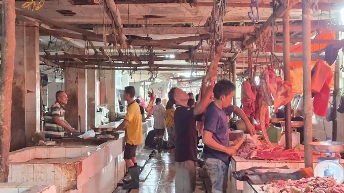 Harga Daging Sapi di Pasar Martapura OKU Timur Naik Jelang Lebaran, Tembus Rp150 Ribu/ Kg