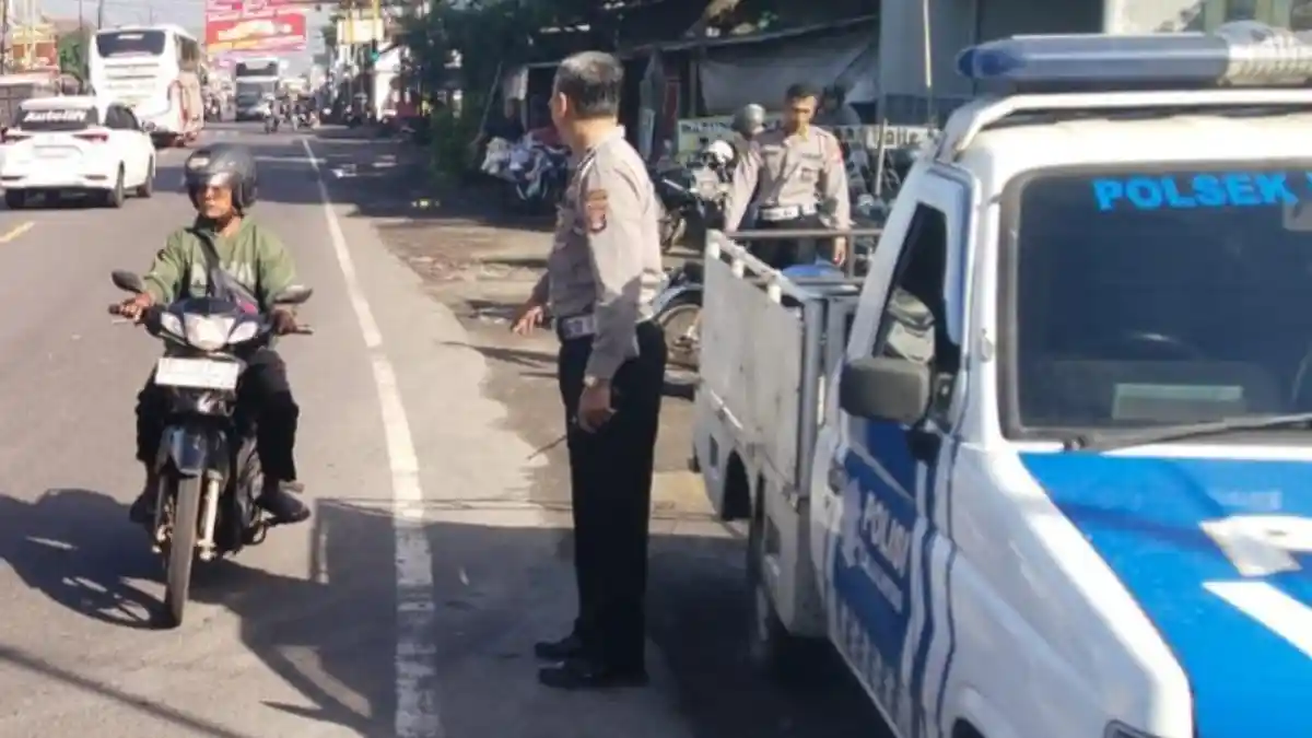 Bus Hilang Kendali Tabrak Tiga Motor di Piyungan, Tiga Orang Terluka