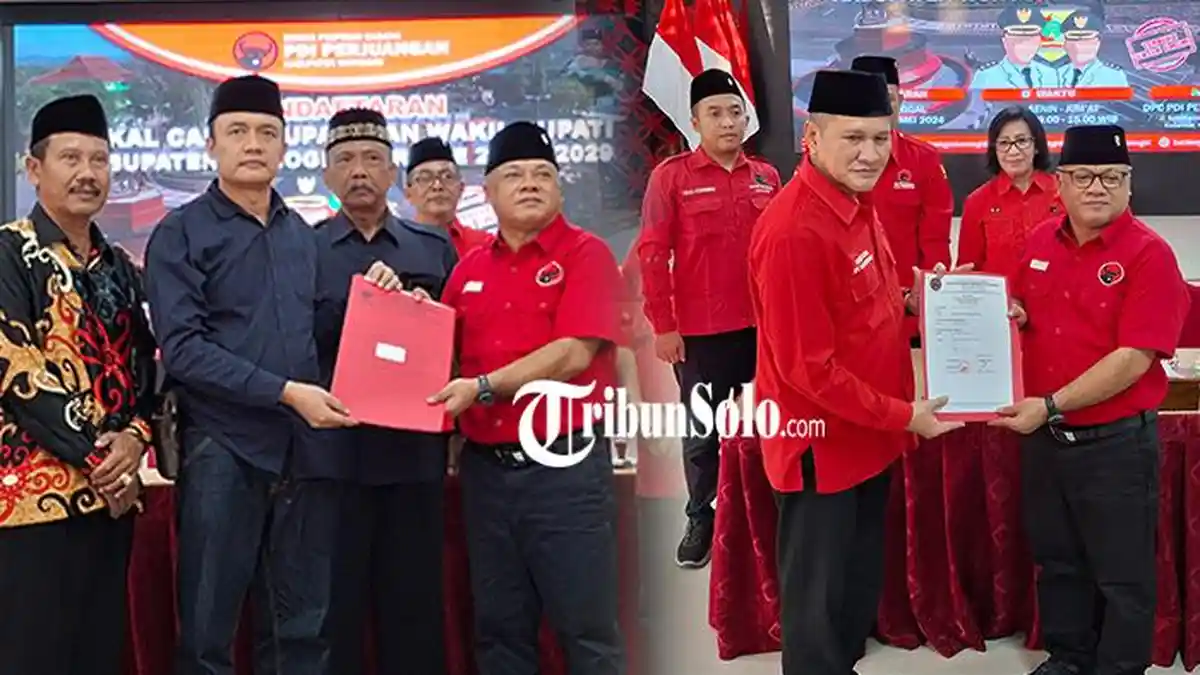 2 Bacabup Ini Berebut Rekomendasi dari PDIP Wonogiri Jateng, Siapakah yang Lebih Kuat?