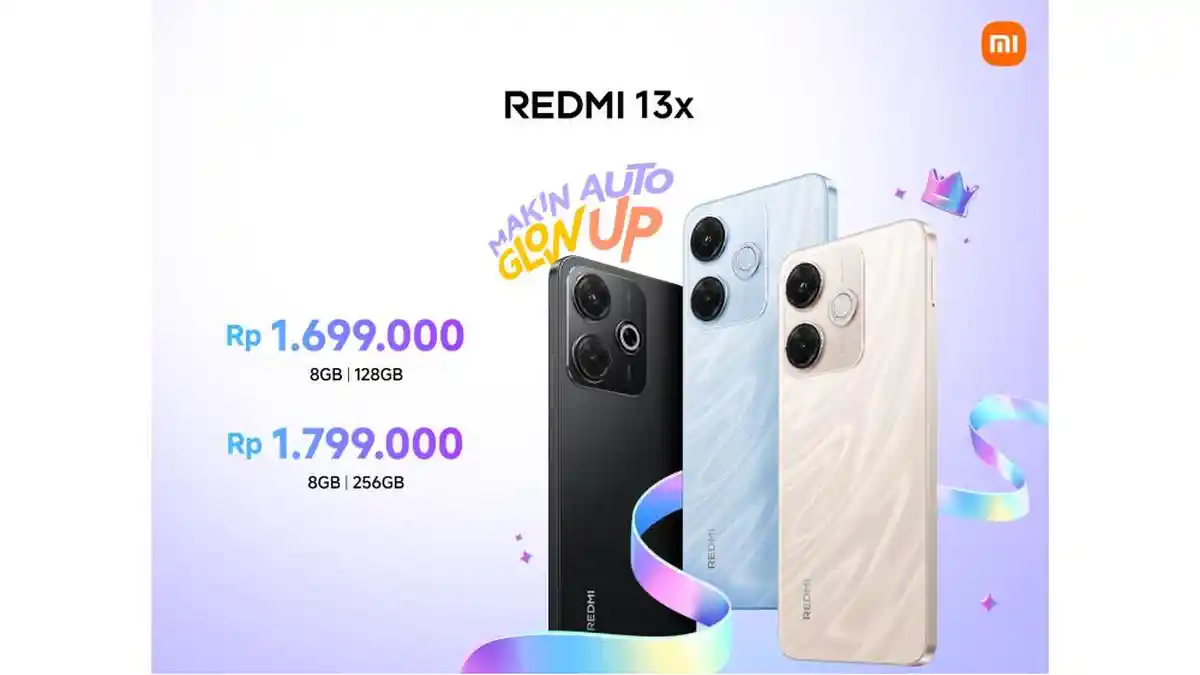 Tampil Beda dengan Desain Memukau, Redmi 13x Siap Bikin Kamu Makin Glow Up!