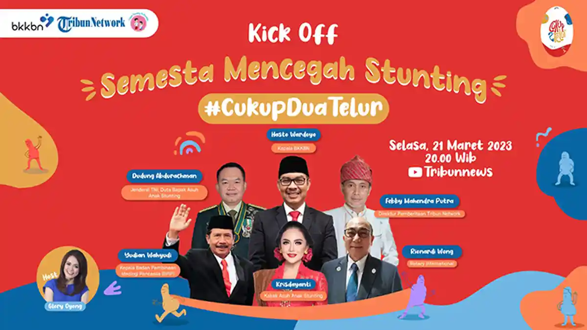 Kampanye Cukup Dua Telur, BKKBN Gandeng Tribun Network Sukseskan Program Cegah Stunting di Indonesia