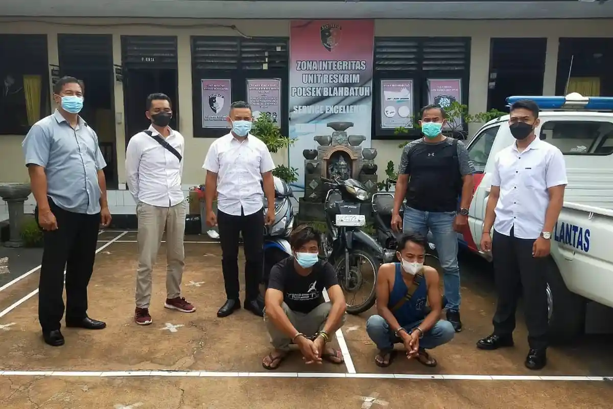 Polsek Blahbatuh Bekuk Dua Pencuri Sepeda Motor