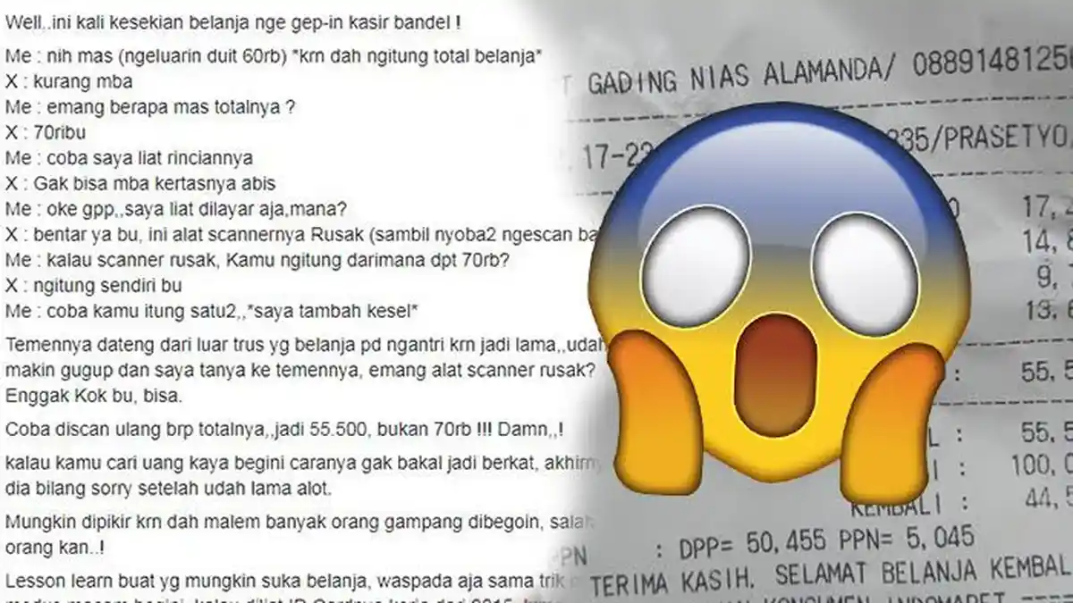 Viral Curhatan Ibu-ibu Nyaris Dibohongi Karyawan Minimarket Ternama dengan Modus Begini, Hati-hati!