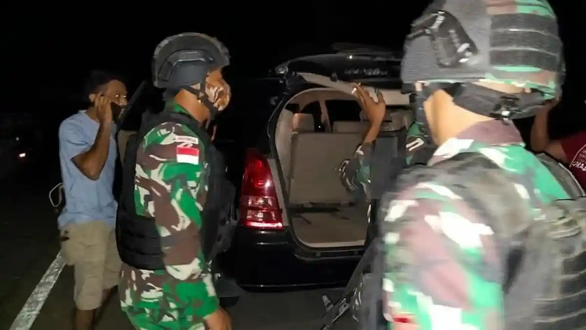 TNI Sweeping di Perbatasan Jelang Natal