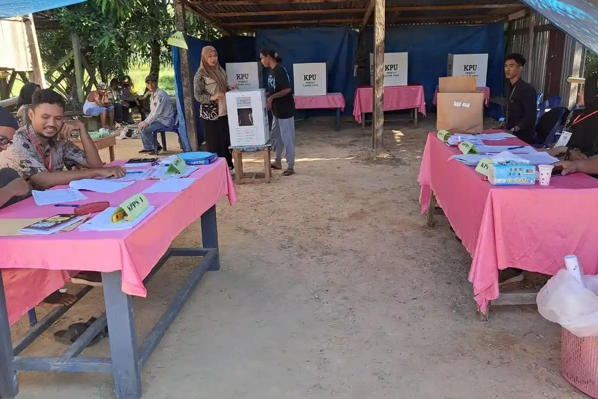 PSU di 6 TPS Kecamatan Sei Menggaris, KPU Nunukan Sebut Pelaksanaan Berjalan Aman dan Lancar