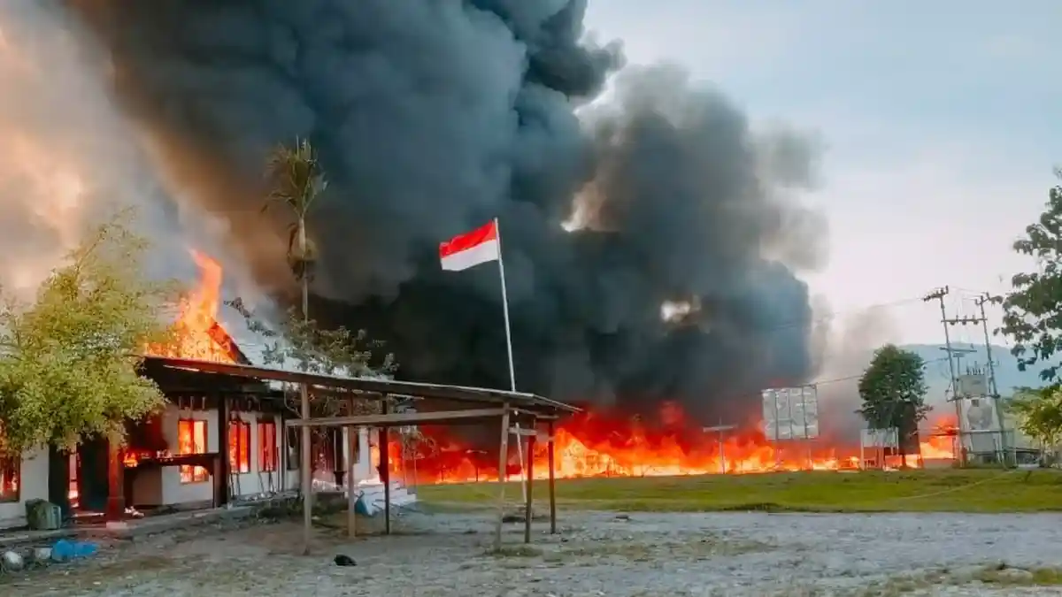 Tolak Putusan MK, Ini Beberapa Kantor yang Dibakar Massa di Yalimo